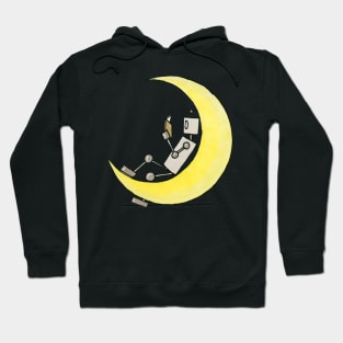 Reading on the moon Hoodie